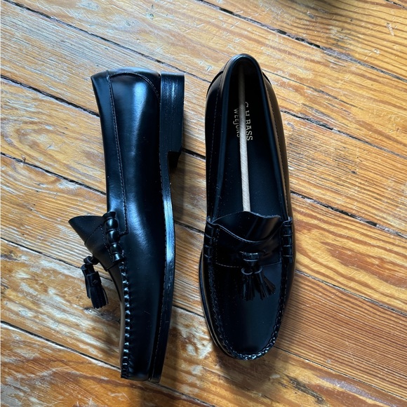 GH BASS WEEJUN TASSEL LENNOX LEATHER LOAFER - Brand New - Size 10W - Picture 4 of 8